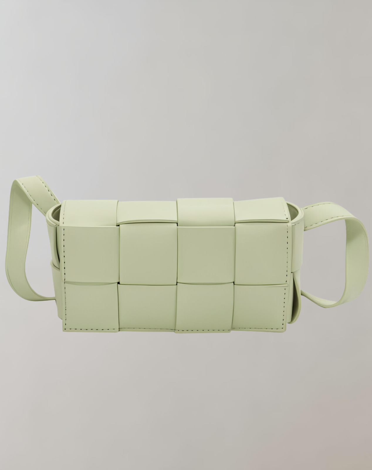 WW - Geblockte Umhängetasche Vegan Leder Damen | Geflochtene Tasche Frauen