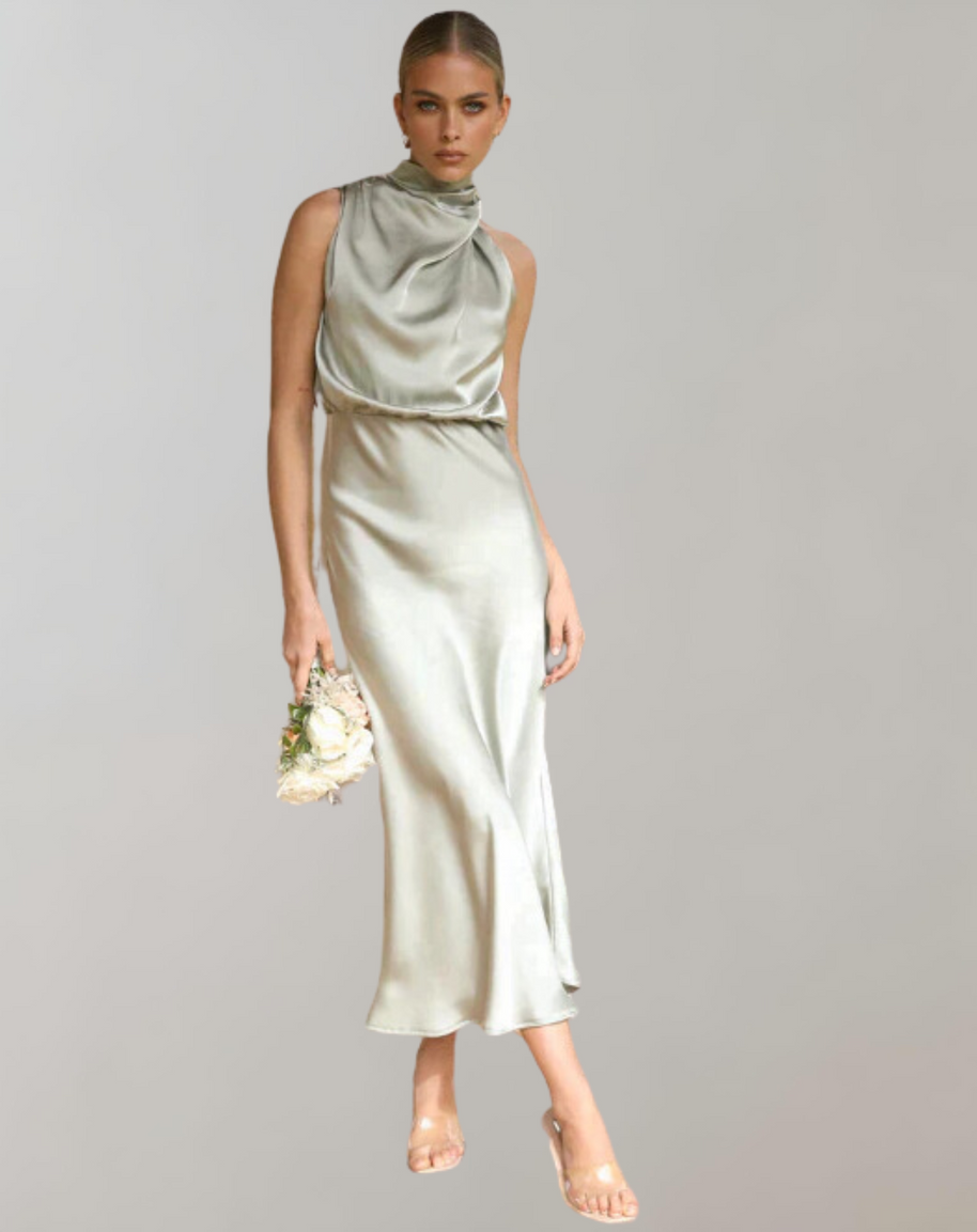 WW - Glänzendes Maxileid | Elegantes Abendkleid | Schick