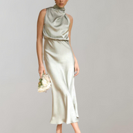 WW - Glänzendes Maxileid | Elegantes Abendkleid | Schick