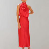 WW - Glänzendes Maxileid | Elegantes Abendkleid | Schick