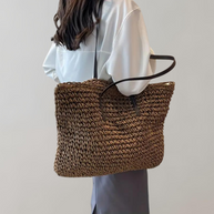 WW - große gewebte Tragetasche | Tasche im Bohemian-Beachy-Stil