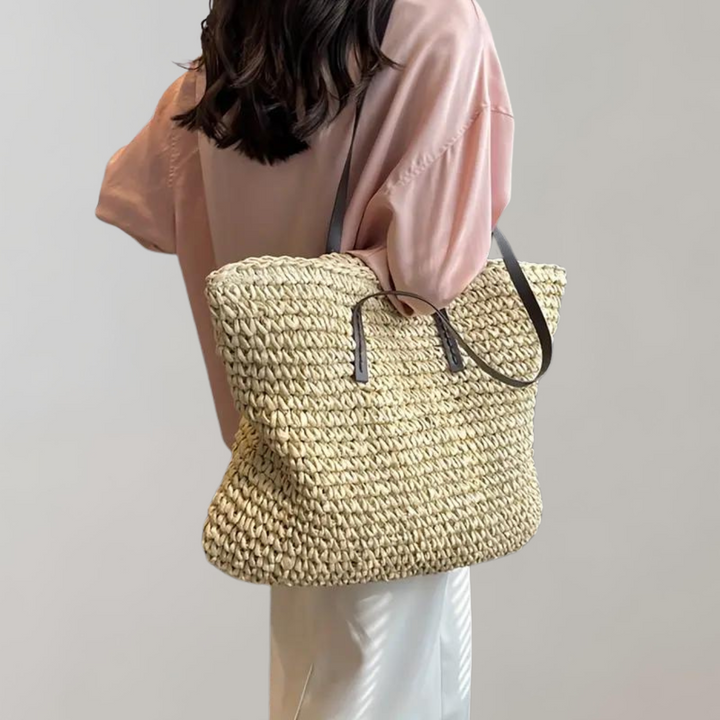 W&W Mode - große gewebte Tragetasche | Tasche im Bohemian-Beachy-Stil