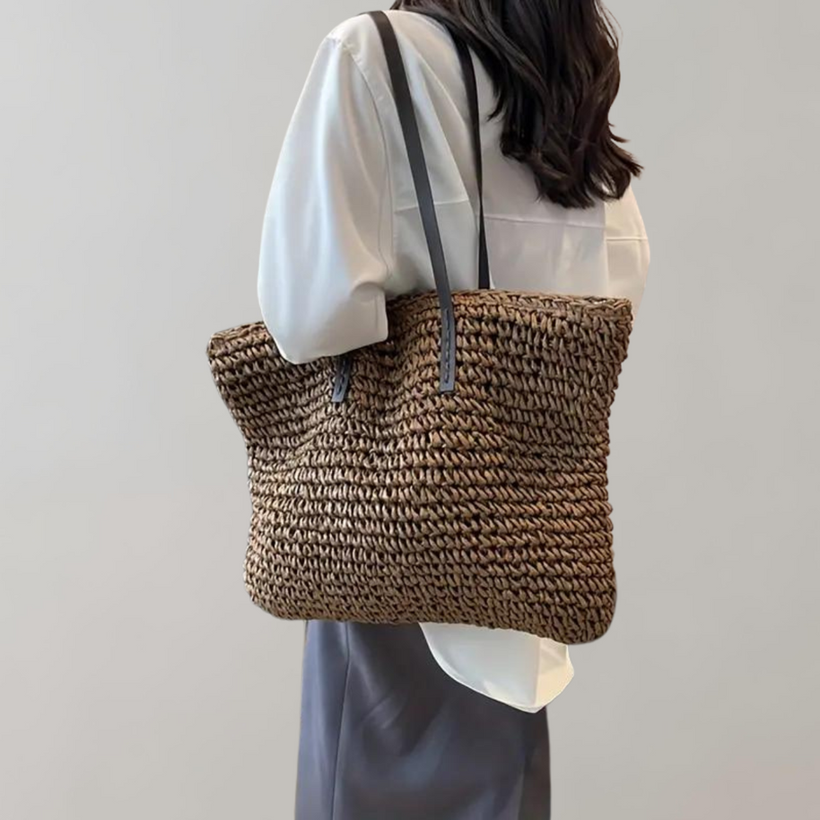 WW - große gewebte Tragetasche | Tasche im Bohemian-Beachy-Stil