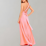 WW - Schick Maxikleid | Cocktail Kleid Taillengurtel