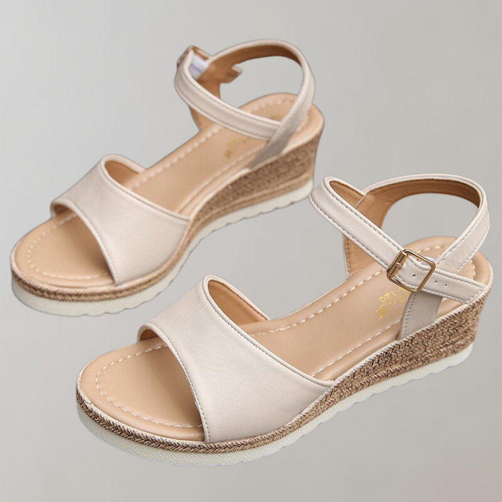 W&W Mode - Orthopädische Sandalen Damen | Bequeme Sandalen mit Plateau