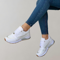 WW - Stylische Low Top Schnürsneaker für Damen für den Alltag | Sportliche Casual Fashion Sneaker