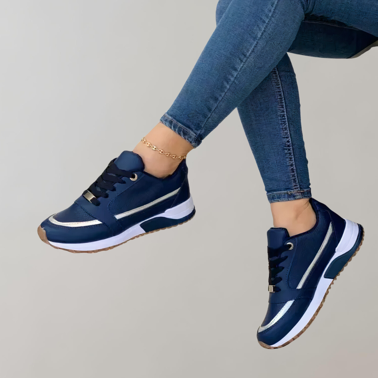 WW - Stylische Low Top Schnürsneaker für Damen für den Alltag | Sportliche Casual Fashion Sneaker