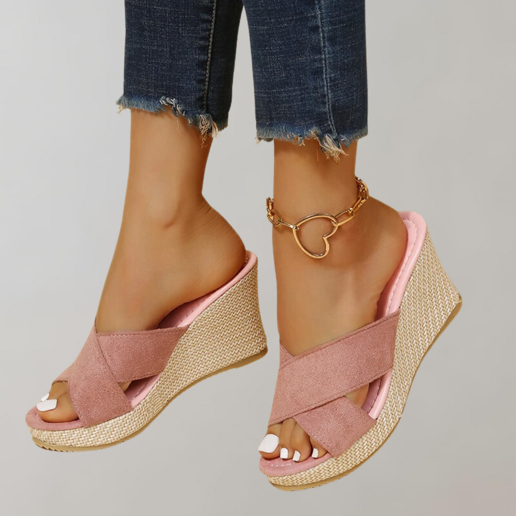 WW - Orthopädische Sandalen mit Absatz | Sandalen Damen bequem