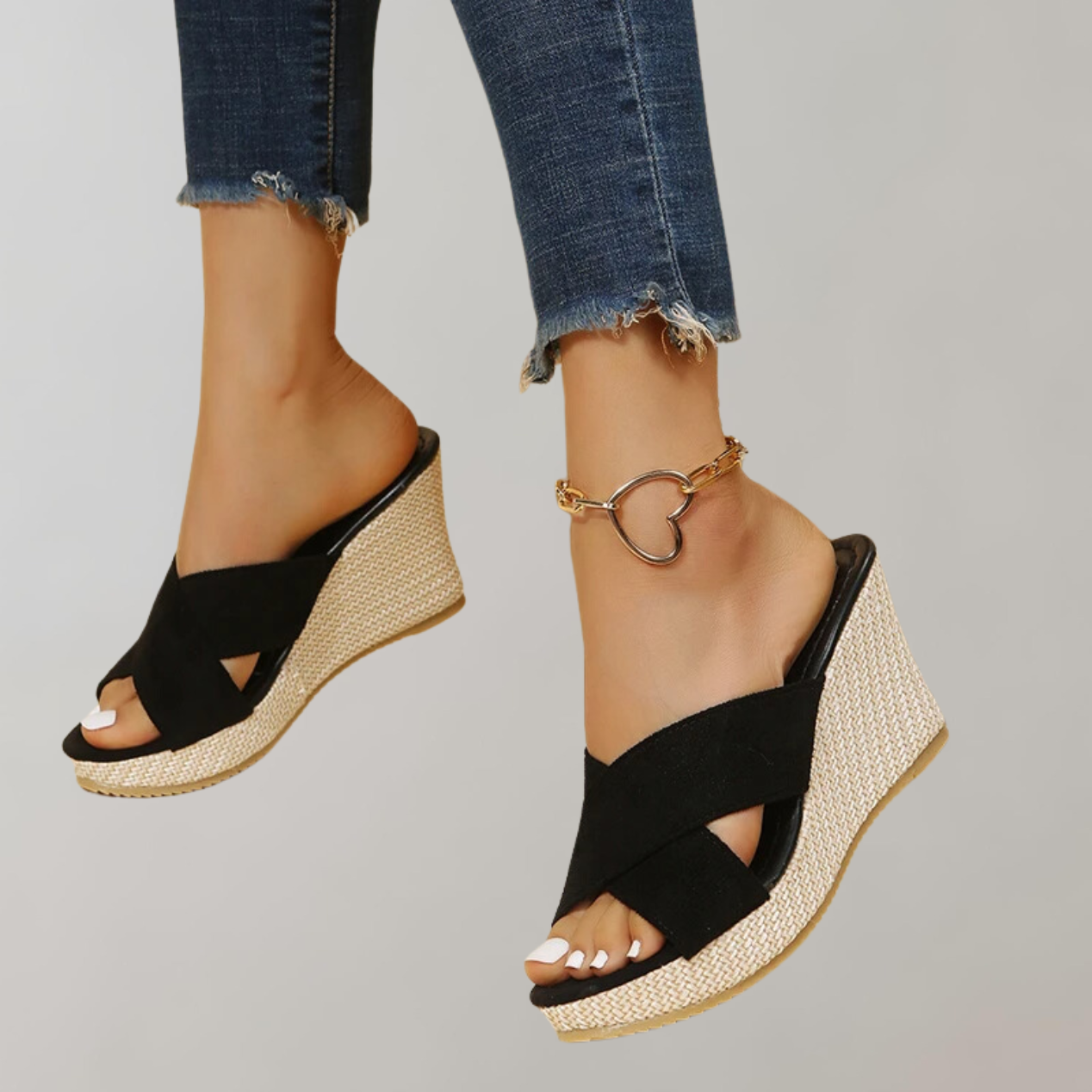 WW - Orthopädische Sandalen mit Absatz | Sandalen Damen bequem