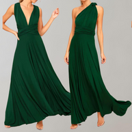 WW - Schick Maxikleid | Cocktail Kleid Taillengurtel