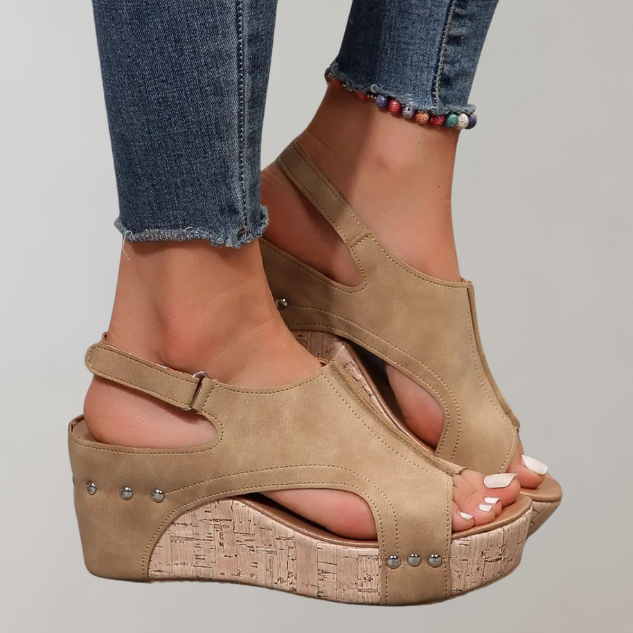 WW - Orthopädische Sandalen mit hohen Absätzen | Sandalen damen bequem