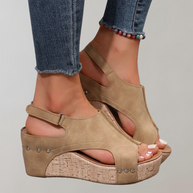 WW - Orthopädische Sandalen mit hohen Absätzen | Sandalen damen bequem