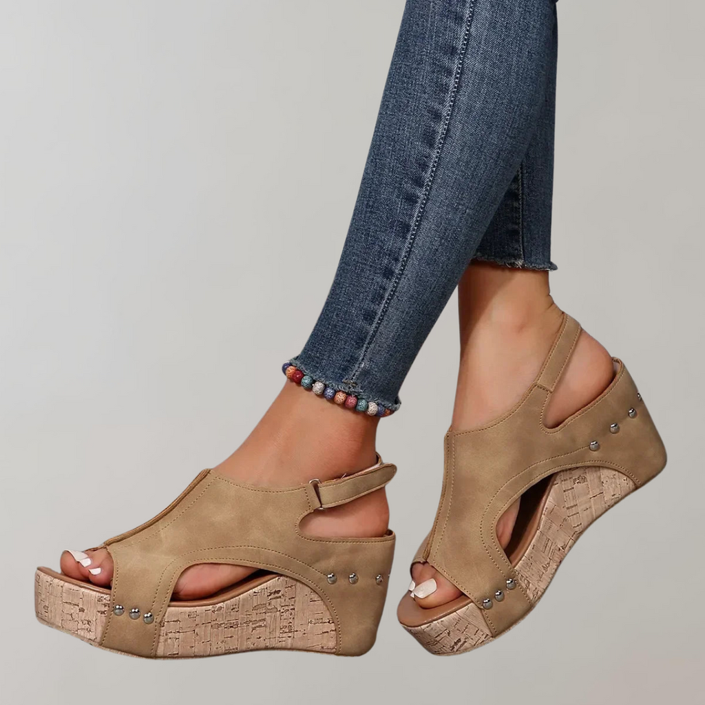 WW - Orthopädische Sandalen mit hohen Absätzen | Sandalen damen bequem