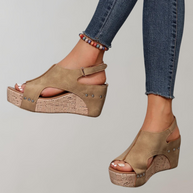 WW - Orthopädische Sandalen mit hohen Absätzen | Sandalen damen bequem