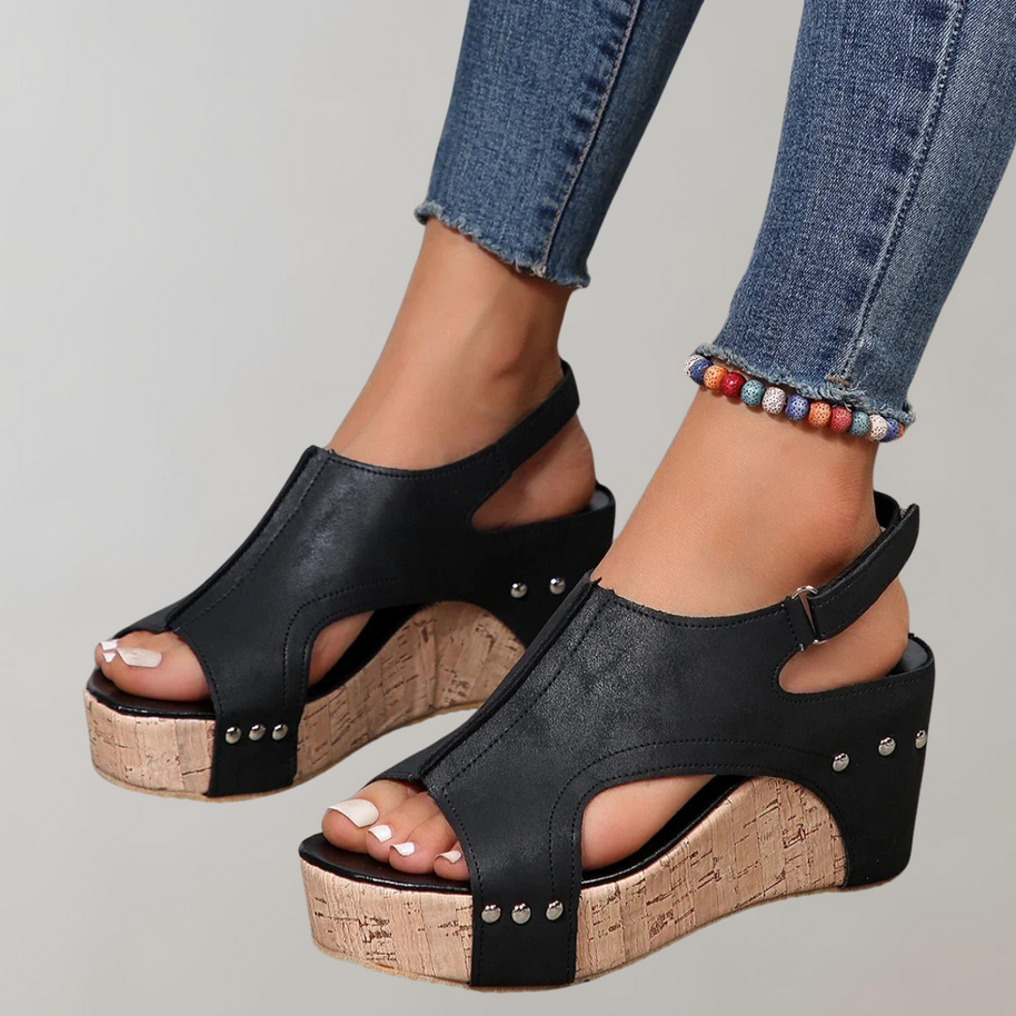 WW - Orthopädische Sandalen mit hohen Absätzen | Sandalen damen bequem