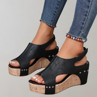 WW - Orthopädische Sandalen mit hohen Absätzen | Sandalen damen bequem