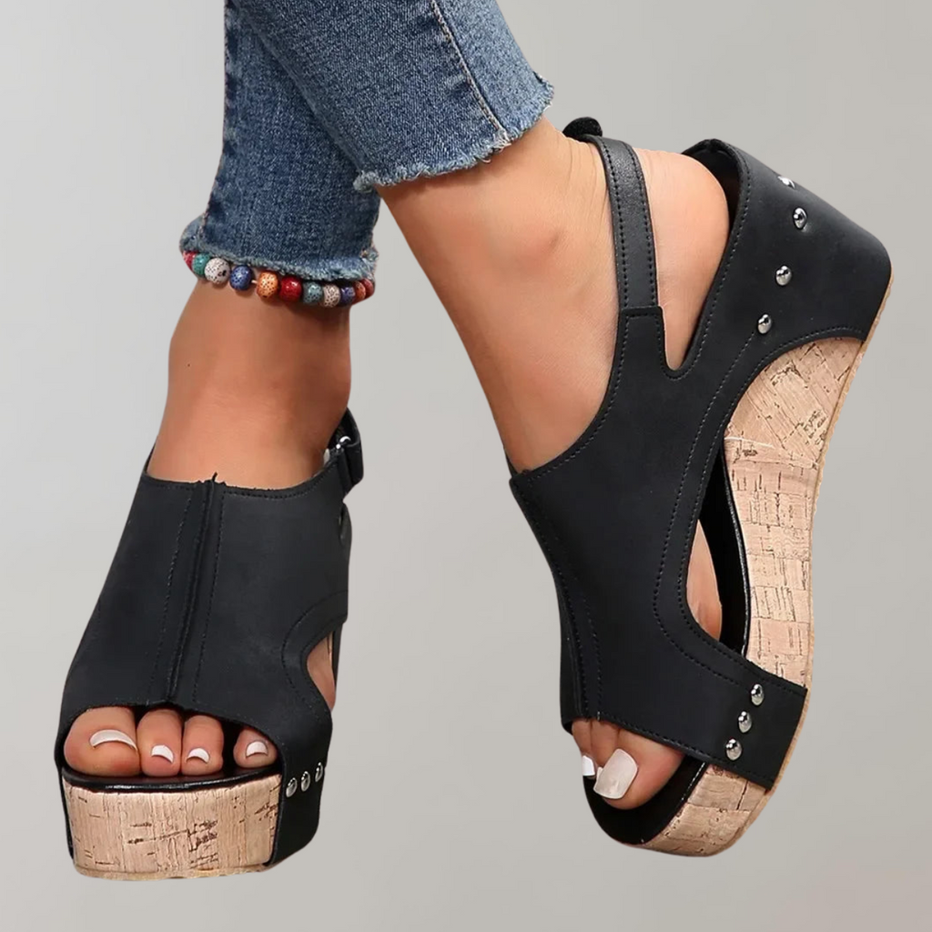 WW - Orthopädische Sandalen mit hohen Absätzen | Sandalen damen bequem