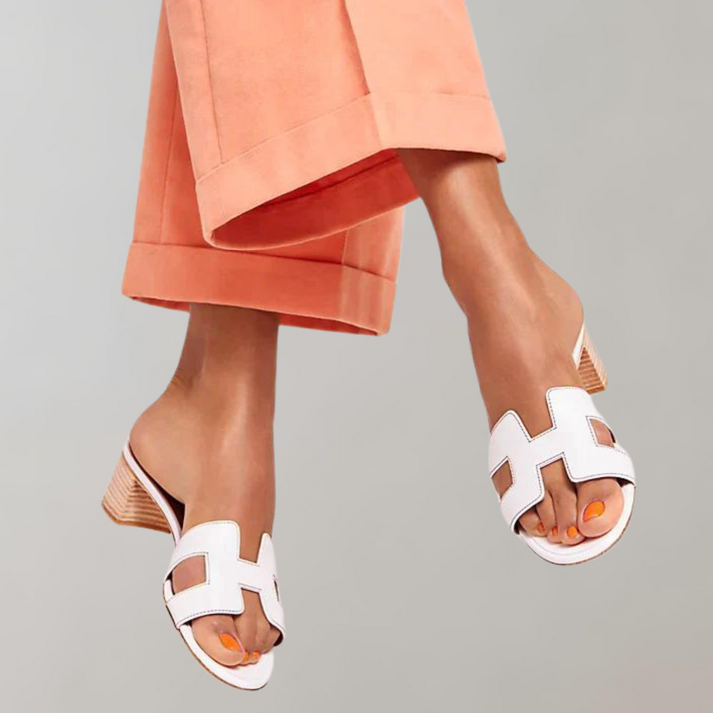 WW - Orthopädische Sandalen mit Absatz | Plateau schuhe damen bequem vegan leder