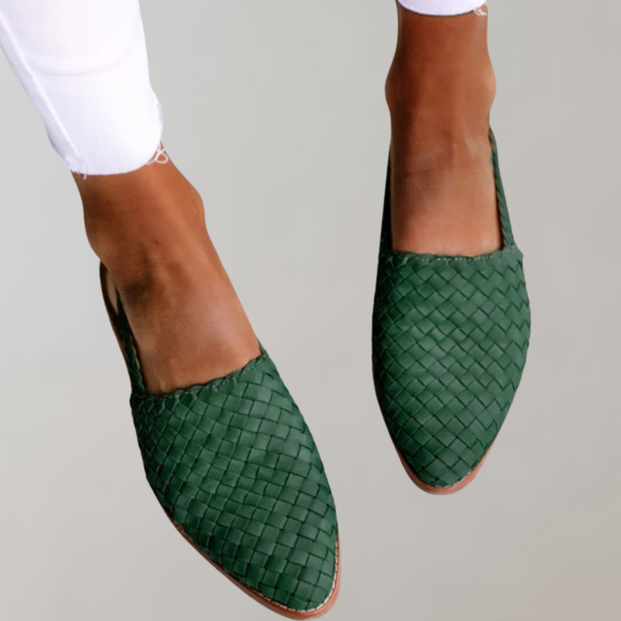 WW - Flache Sandale mit niedrigem Absatz | Loafer-Sandale mit Riemen an der Rückseite