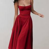 WW - Schick Cocktail Kleid | Zeitlos Abendkleid Mit tiefem Hals
