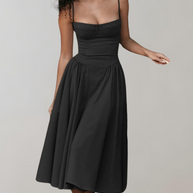 WW - Schick Cocktail Kleid | Zeitlos Abendkleid Mit tiefem Hals