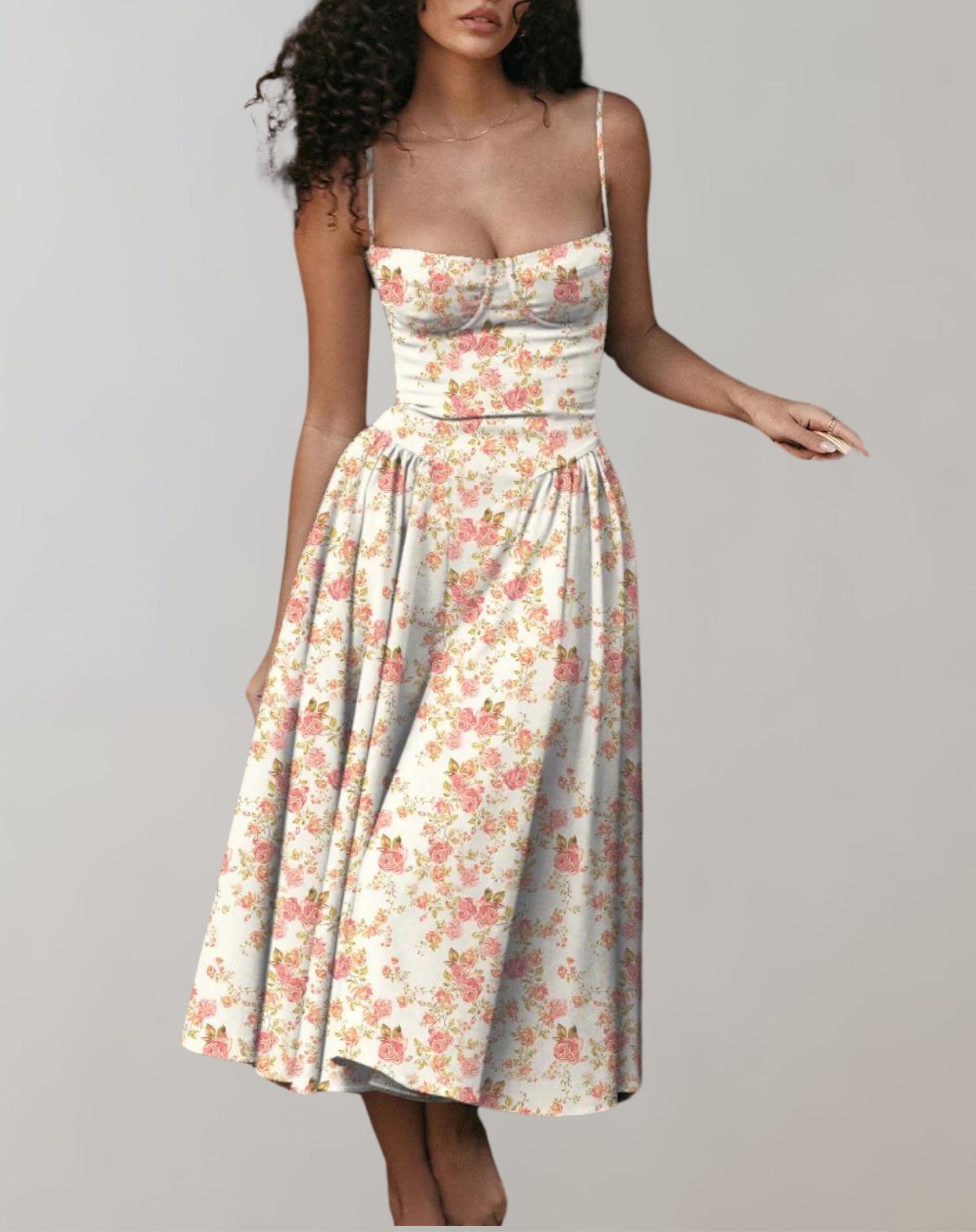 WW - Schick Cocktail Kleid | Zeitlos Abendkleid Mit tiefem Hals