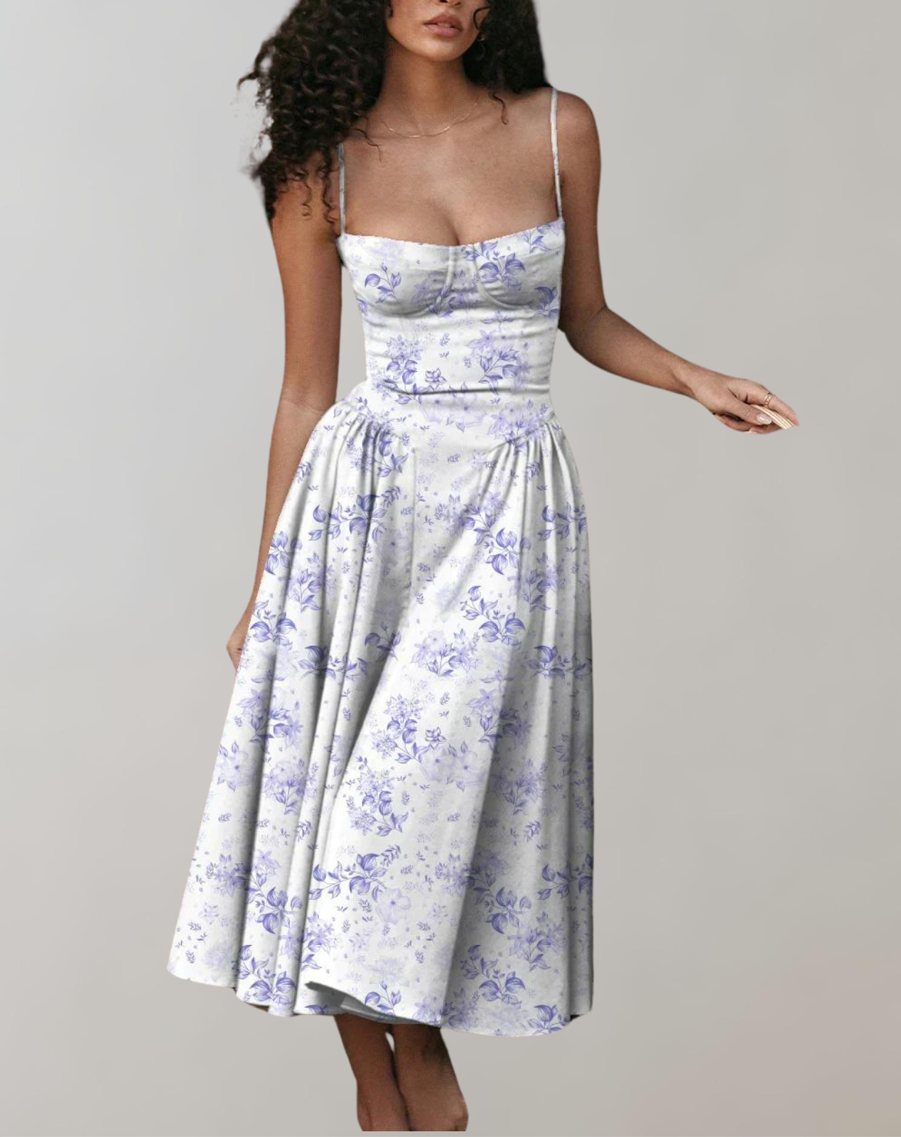 WW - Schick Cocktail Kleid | Zeitlos Abendkleid Mit tiefem Hals
