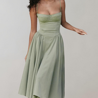 WW - Schick Cocktail Kleid | Zeitlos Abendkleid Mit tiefem Hals