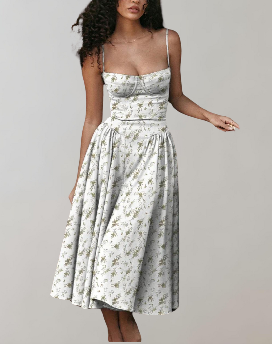 W&W Mode - Schick Cocktail Kleid | Zeitlos Abendkleid Mit tiefem Hals