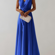 WW - Cocktail Kleid mit Taillengurtel | Schickes Maxikleid Zeitlos Design