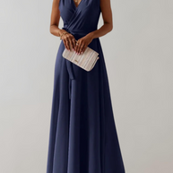 WW - Cocktail Kleid mit Taillengurtel | Schickes Maxikleid Zeitlos Design