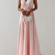 WW - Cocktail Kleid mit Taillengurtel | Schickes Maxikleid Zeitlos Design