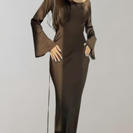 WW - Abendkleid für Damen | Anspruchsvolles Abendkleid | Glänzendes sexy Kleid