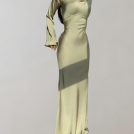 WW - Abendkleid für Damen | Anspruchsvolles Abendkleid | Glänzendes sexy Kleid