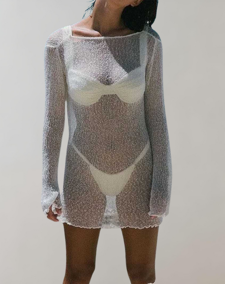 W&W Mode - Transparentes Minikleid | Sexy Elegantes Sommerkleid