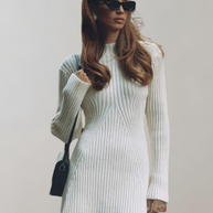 WW - Schick Minikleid Gerippt | Weiches Bequemes Kleid | Hausanzug Sommerkleid