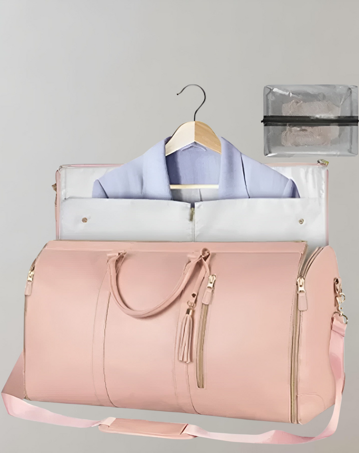 W&W Mode - Eleganter Kleiderorganizer Umhängetasche aus Vegan Leder
