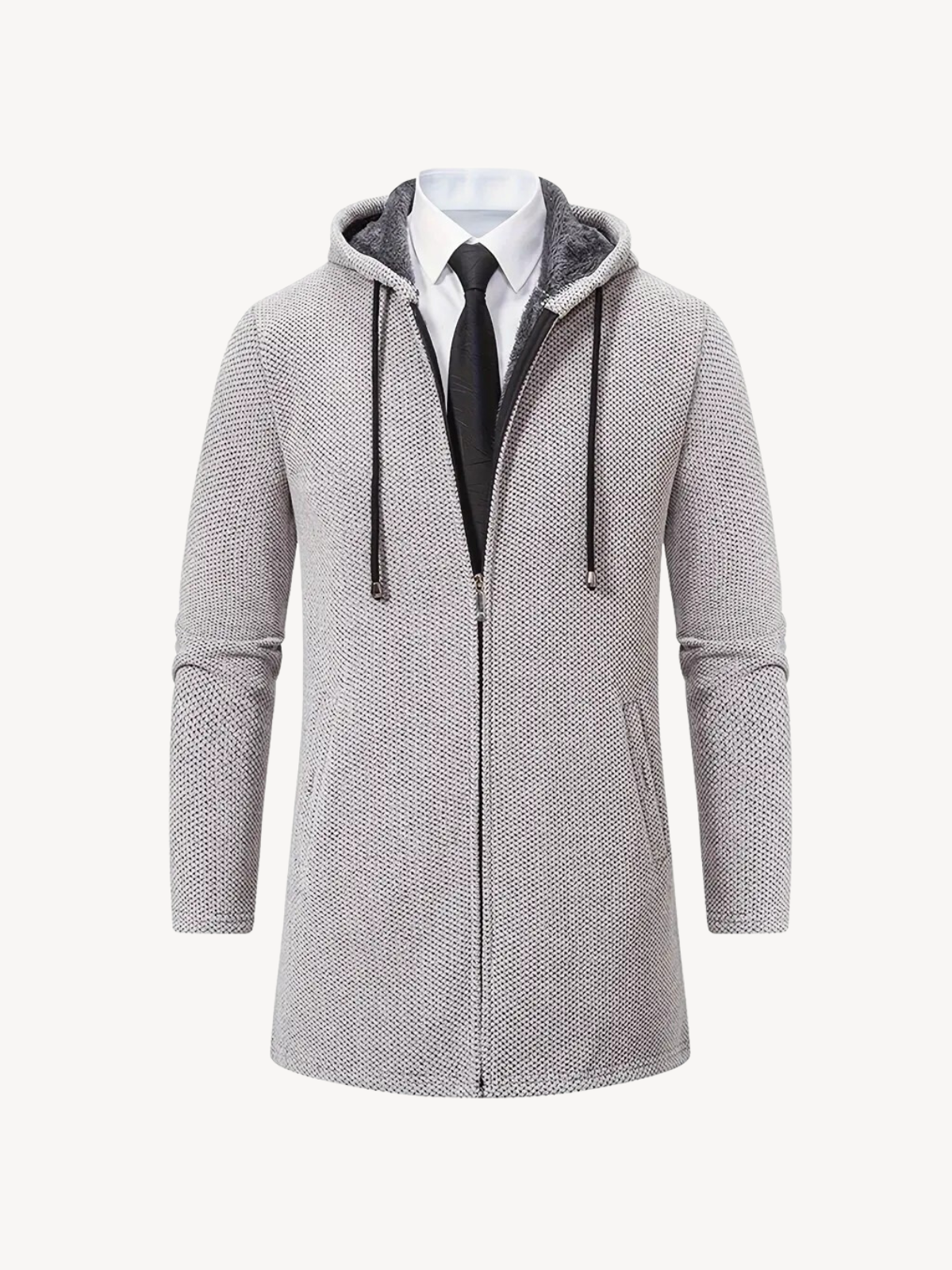 WW | Strickmantel mit Kapuze