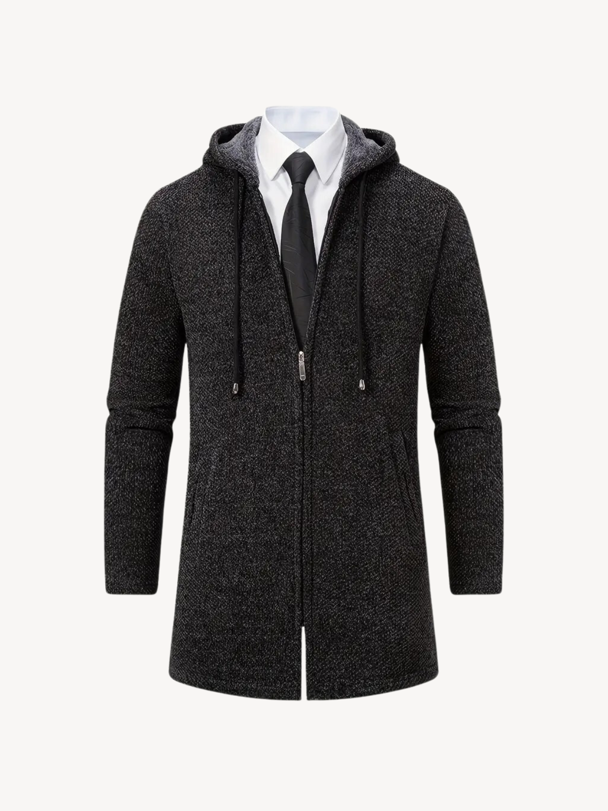 WW | Strickmantel mit Kapuze