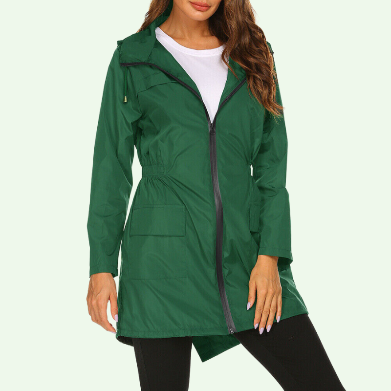 Windbreaker Jacke | Damen Outdoorjacke mit Kapuze für den Herbst