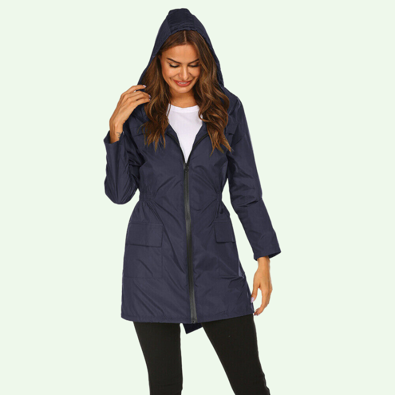 Windbreaker Jacke | Damen Outdoorjacke mit Kapuze für den Herbst