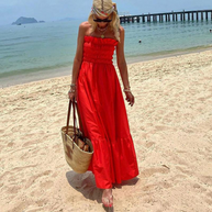 WW | Maxikleid Trägerloses Maxikleid Ein mühelos stilvolles Sommer-Essential für alle Gelegenheiten