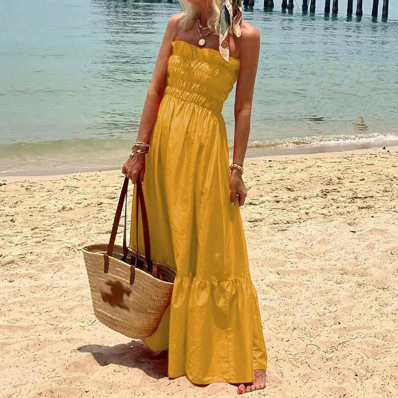 WW | Maxikleid Trägerloses Maxikleid Ein mühelos stilvolles Sommer-Essential für alle Gelegenheiten