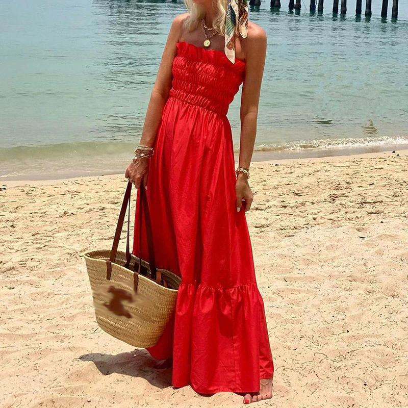 WW | Maxikleid Trägerloses Maxikleid Ein mühelos stilvolles Sommer-Essential für alle Gelegenheiten