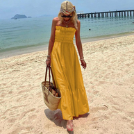 WW | Maxikleid Trägerloses Maxikleid Ein mühelos stilvolles Sommer-Essential für alle Gelegenheiten