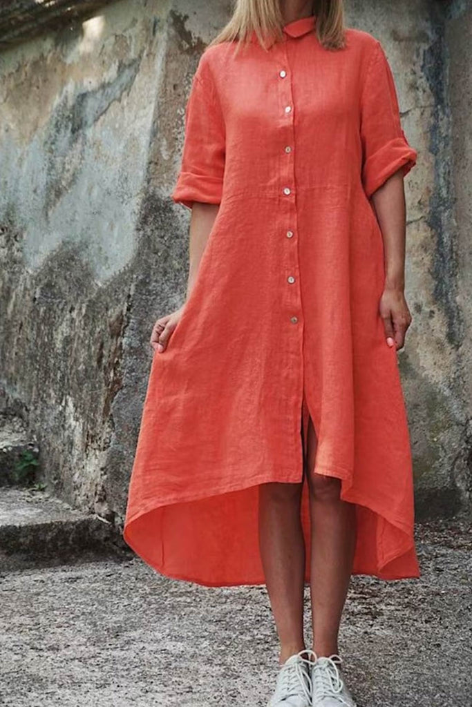 WW | Unregelmäßiges Hemdkleid