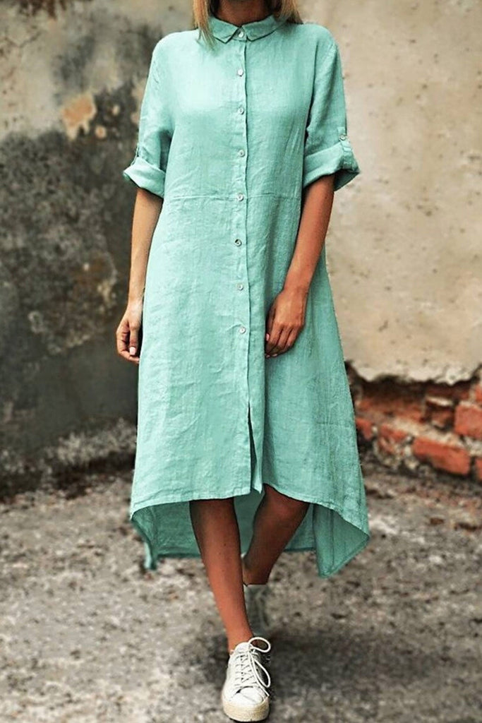 WW | Unregelmäßiges Hemdkleid