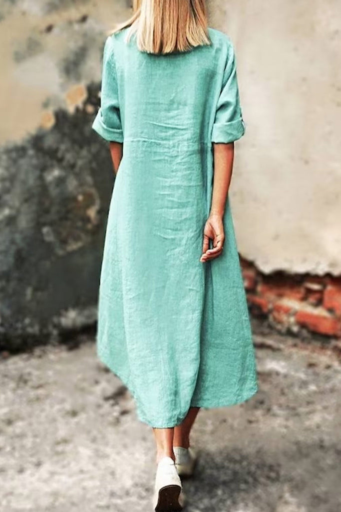 WW | Unregelmäßiges Hemdkleid