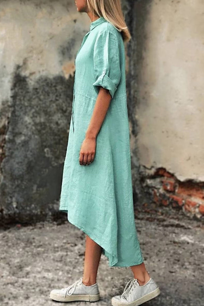 WW | Unregelmäßiges Hemdkleid