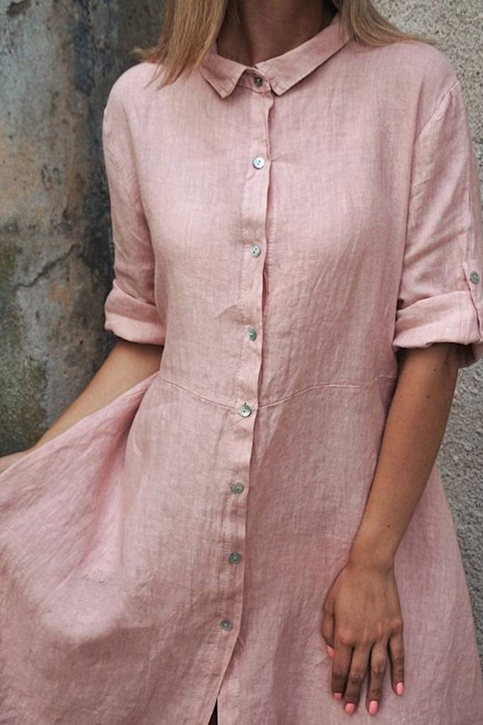 WW | Unregelmäßiges Hemdkleid